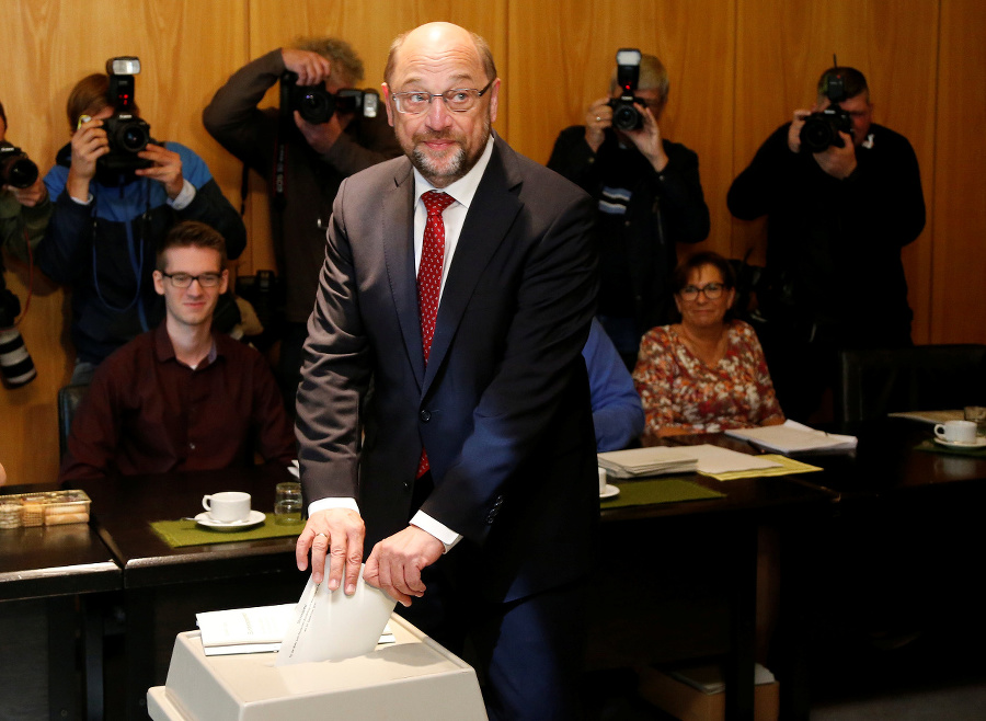 Martin Schulz pri volebnej