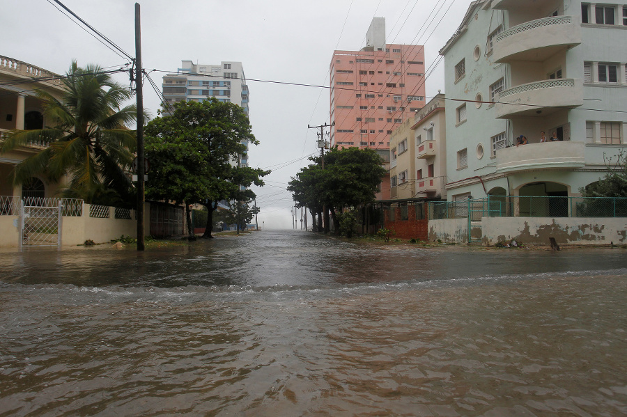 Zaplavené ulice v meste