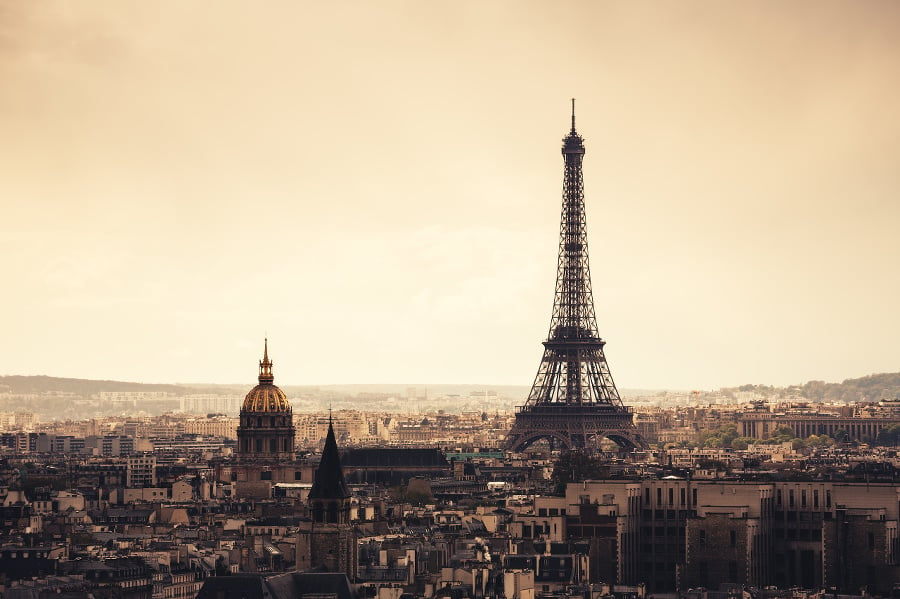 Paris cityscape with Eiffel