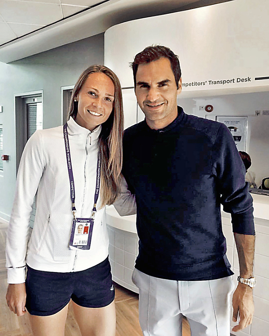 Roger Federer jej blahoželal
