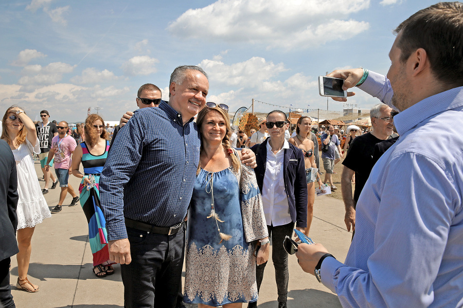 Andrej Kiska na festivale