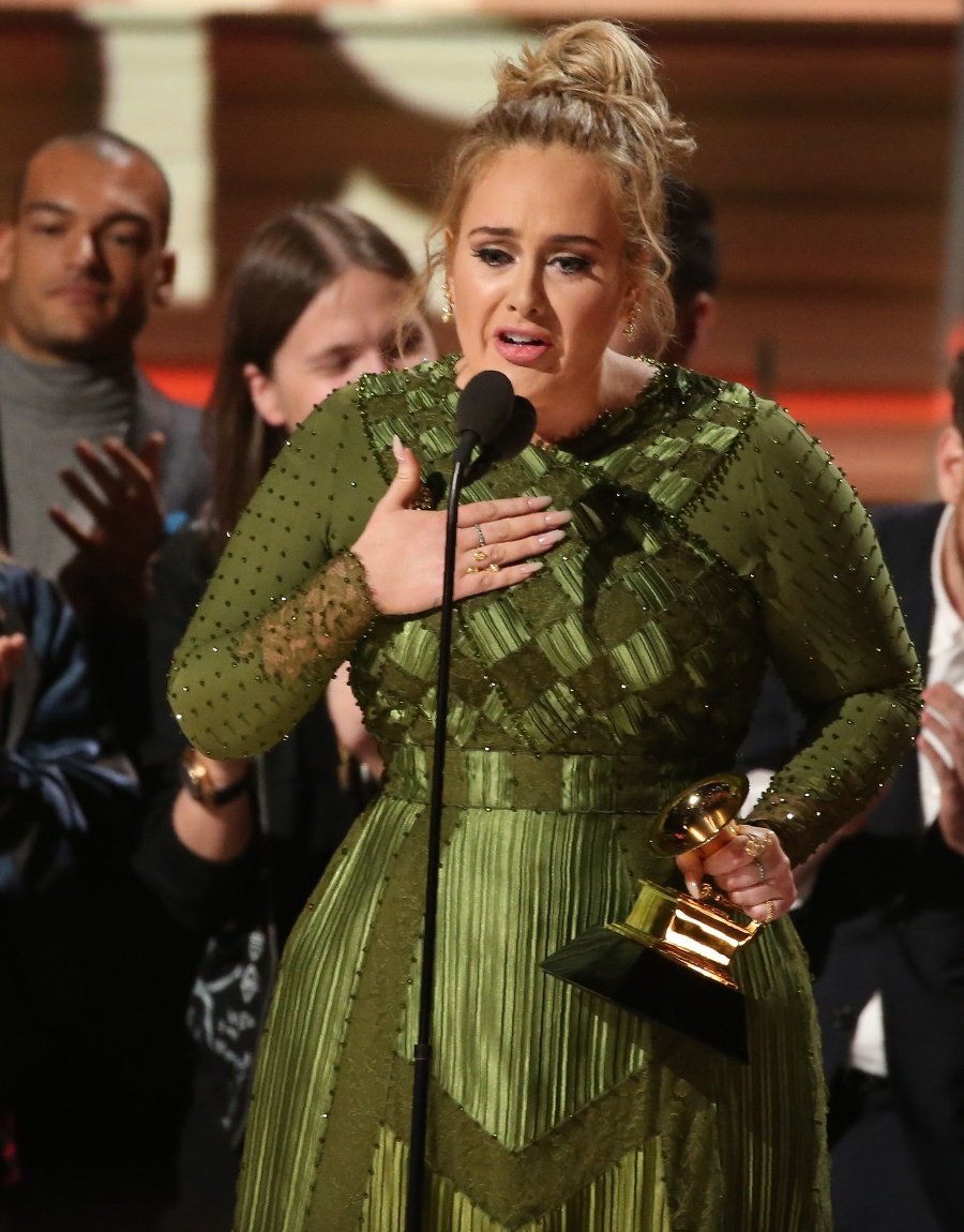 Adele bola počas reči