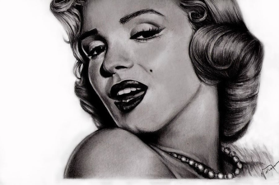 Marilyn Monroe na portréte