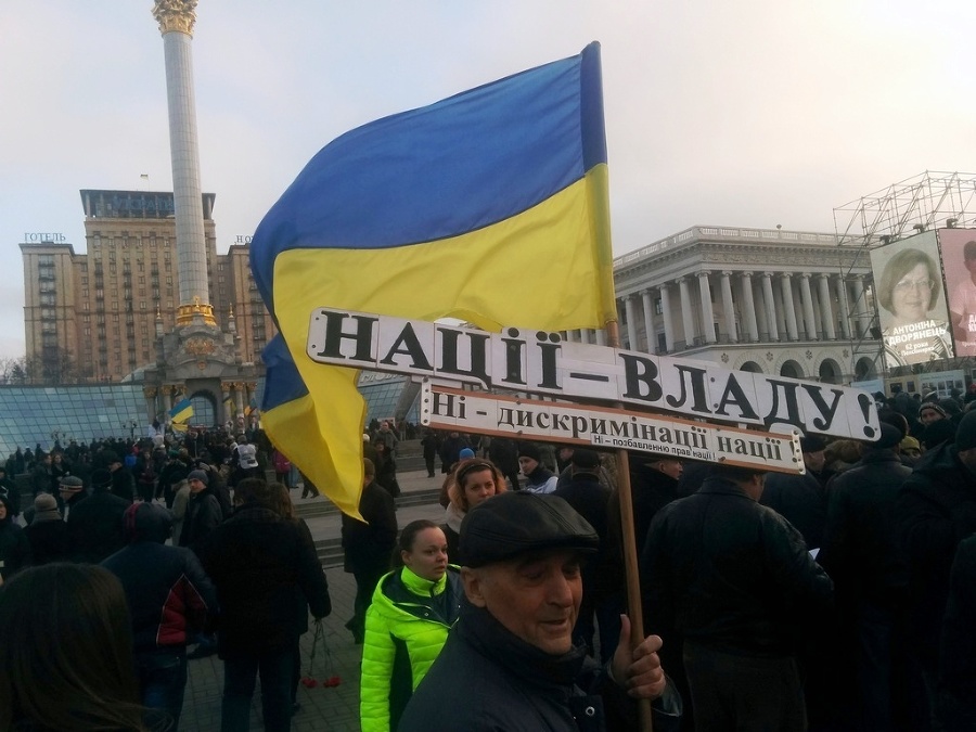 V uliciach Kyjeva počuť