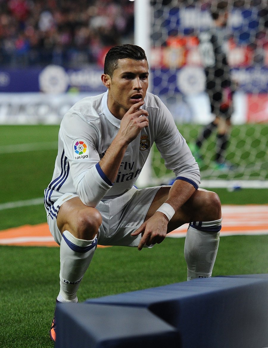 Ronaldo oslavuje svoj gól