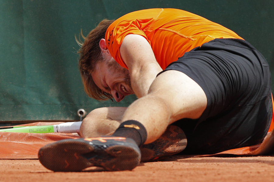 Zranený Belgičan David Goffin