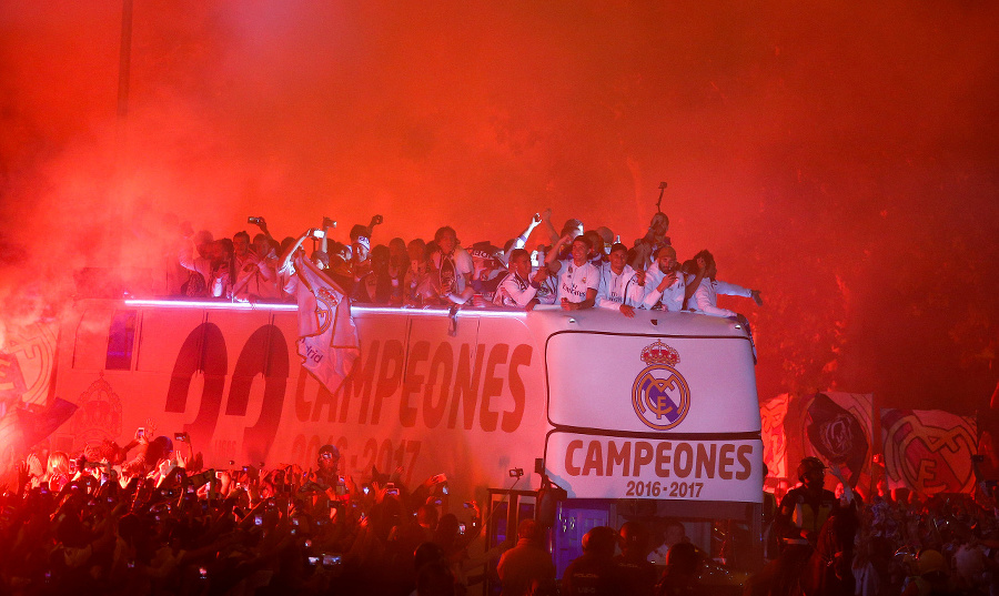 Futbalisti Realu Madrid oslávili