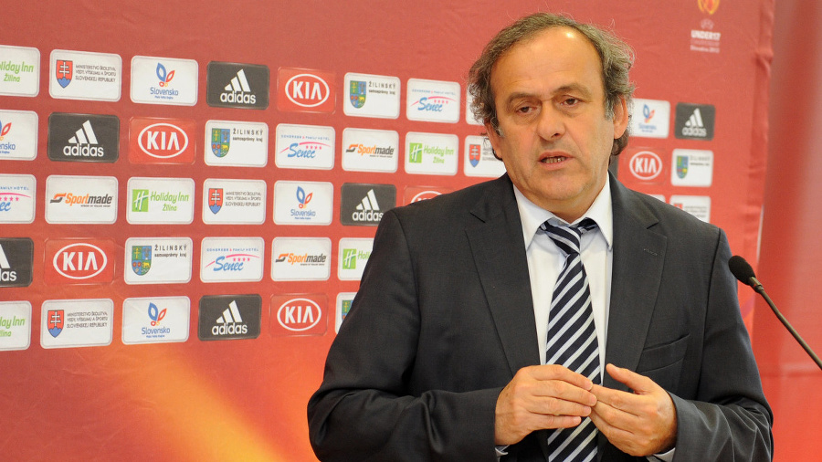 Platini priletel na Slovensko