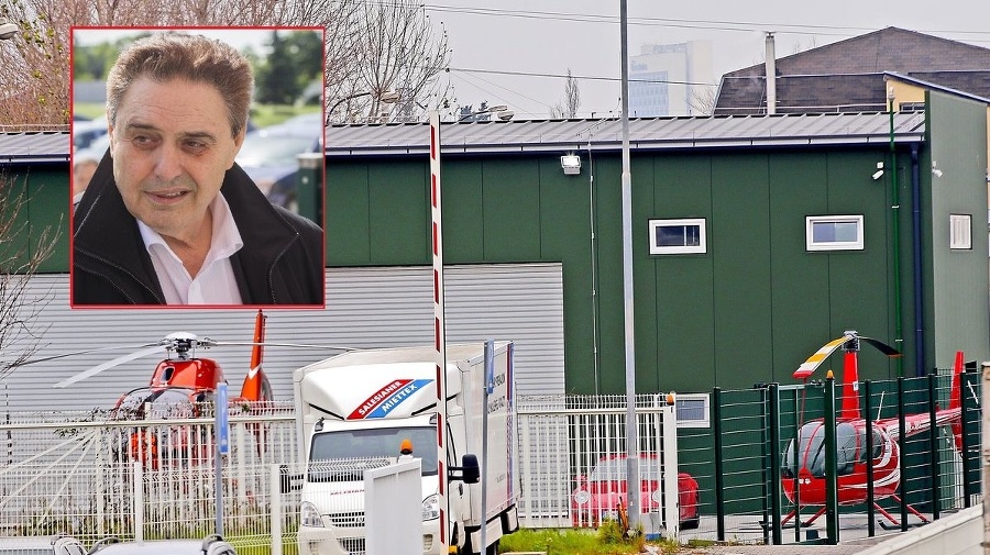 Jozef Majský nemá povolenie na heliport. V areáli spoločnosti Free Zone Sipox sa však nachádzajú tri vrtuľníky.