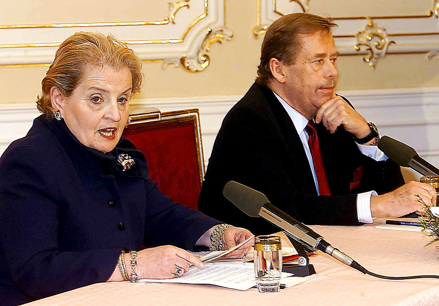 Havlova priateľka Madeline Albright