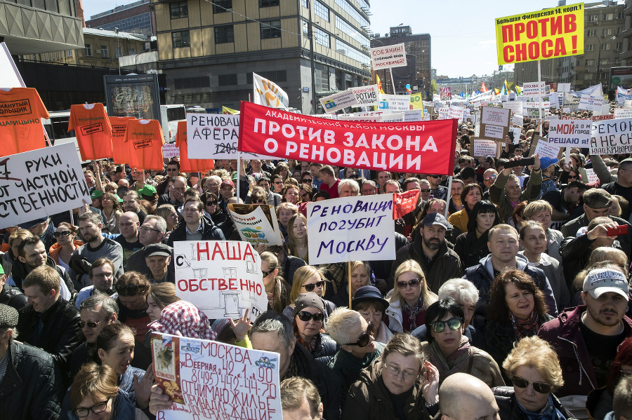 V Moskve protestovala masa