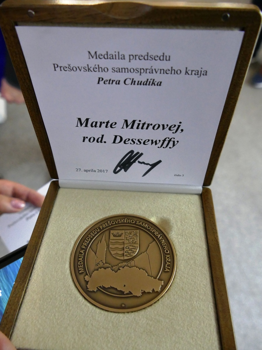 Medaila od predsedu PSK.