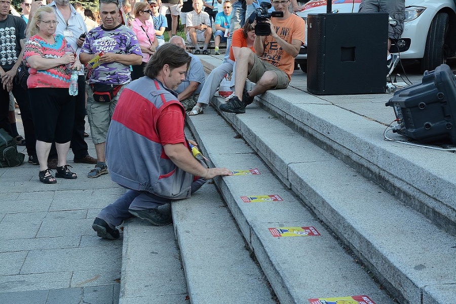 Na proteste sa zišlo