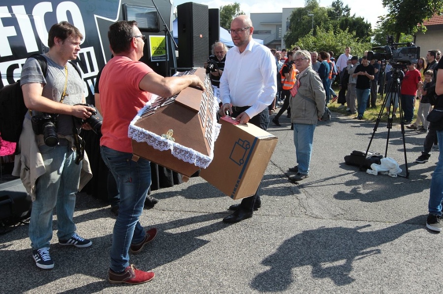 Na proteste sa zúčastnil