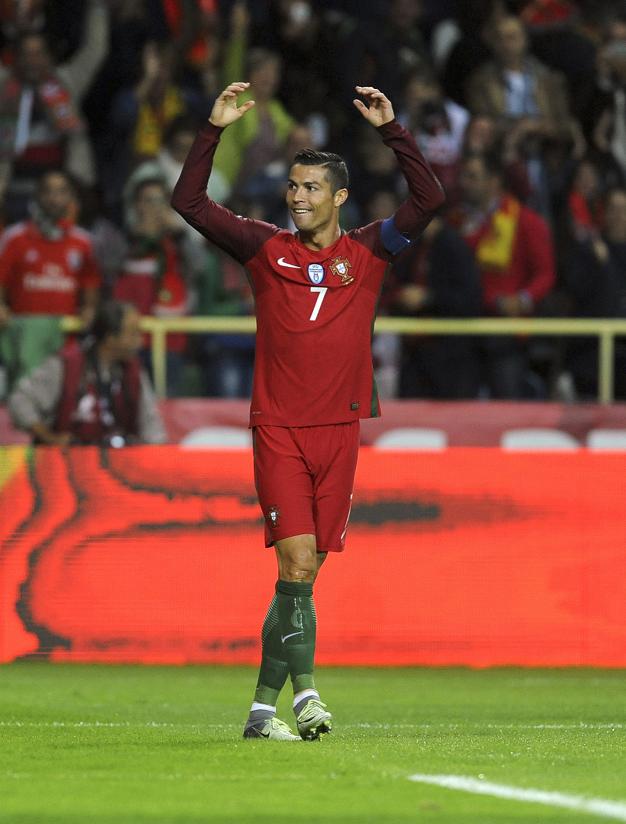 Cristiano Ronaldo dal Lotyšom