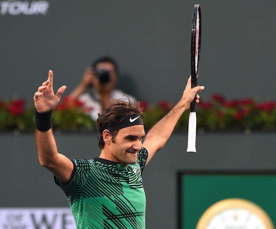 Roger Federer sa teší