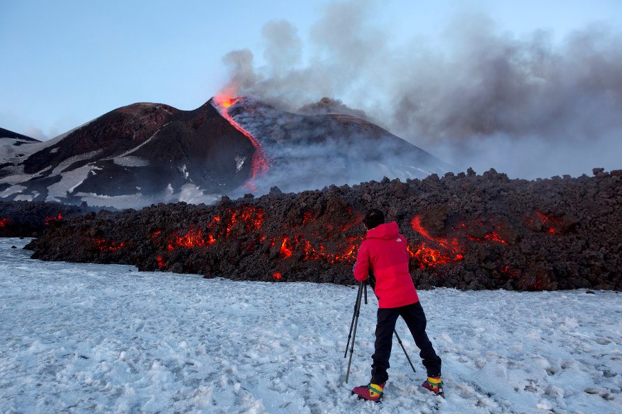 Najaktívnejšia európska sopka Etna