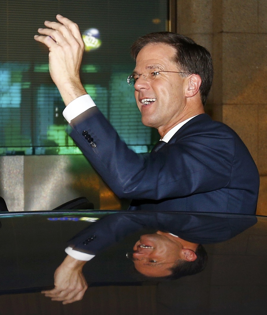 Premiér Mark Rutte mal