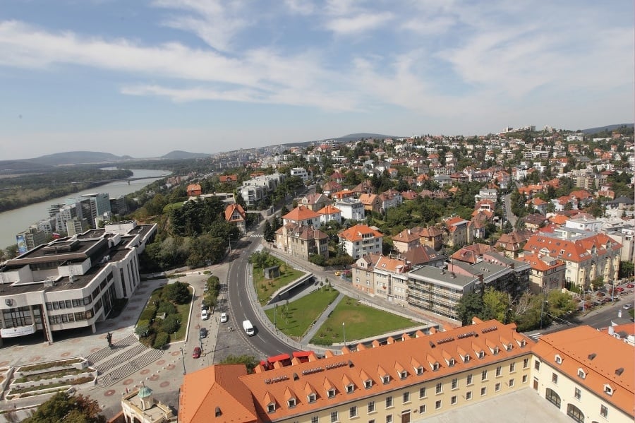 Pohľad z Bratislavského hradu