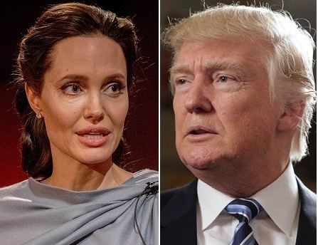 Angelina nesúhlasí s Trumpovým