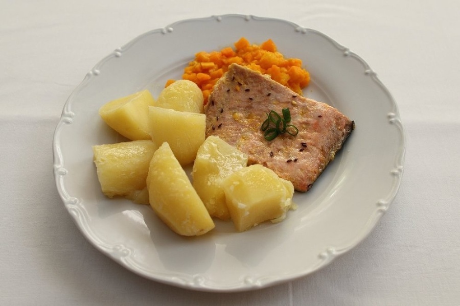 Luxusný: Filet s lososa,