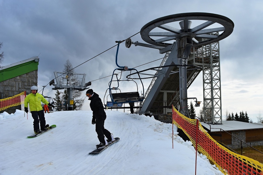 Svah Interski počas štartu