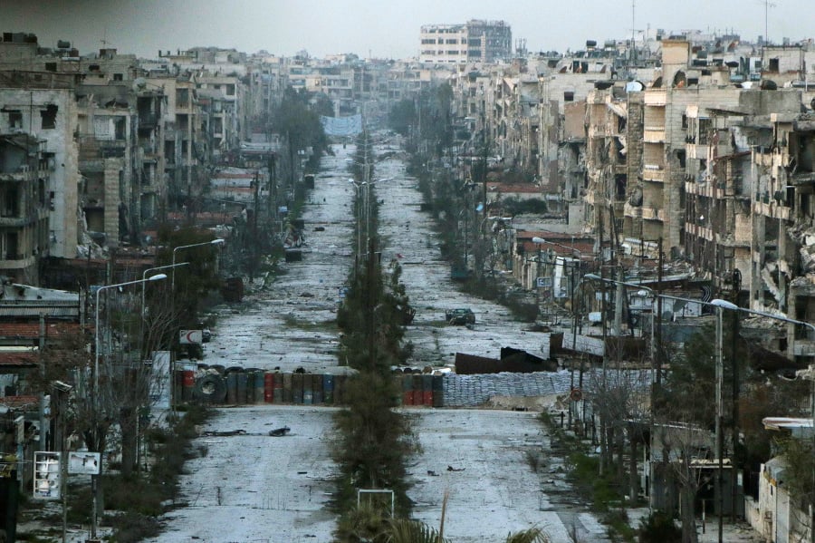 Ulice v meste Aleppo