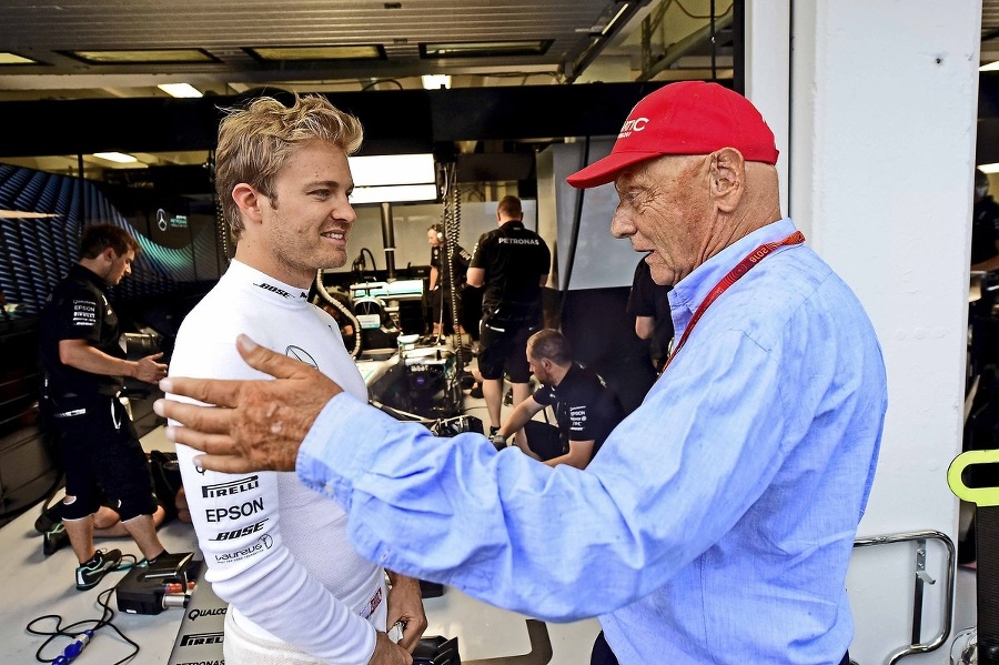 Lauda spolu s Rosbergom.