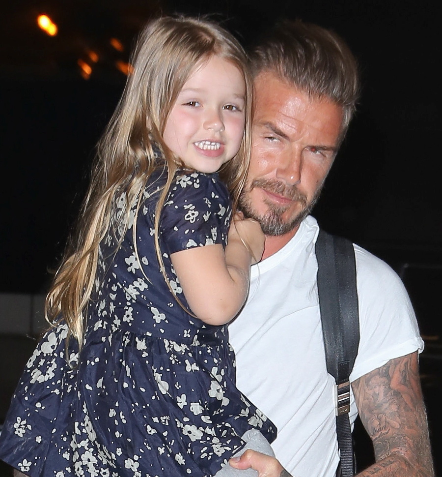 David Beckham s dcérkou