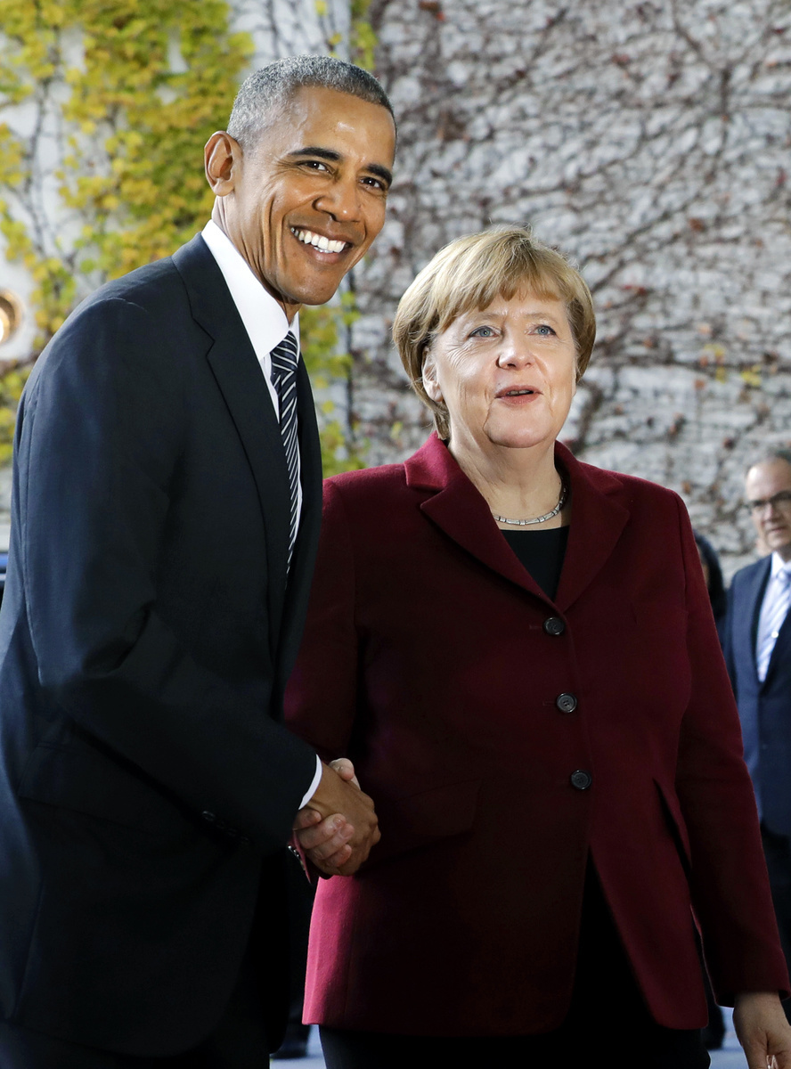 Obama si s Merkelovou