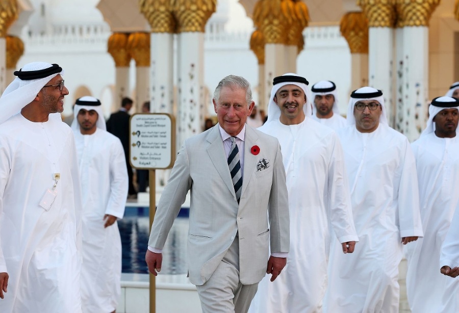 Princ Charles počas návštevy