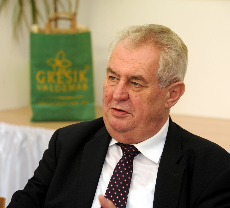 Český prezident Miloš Zeman.