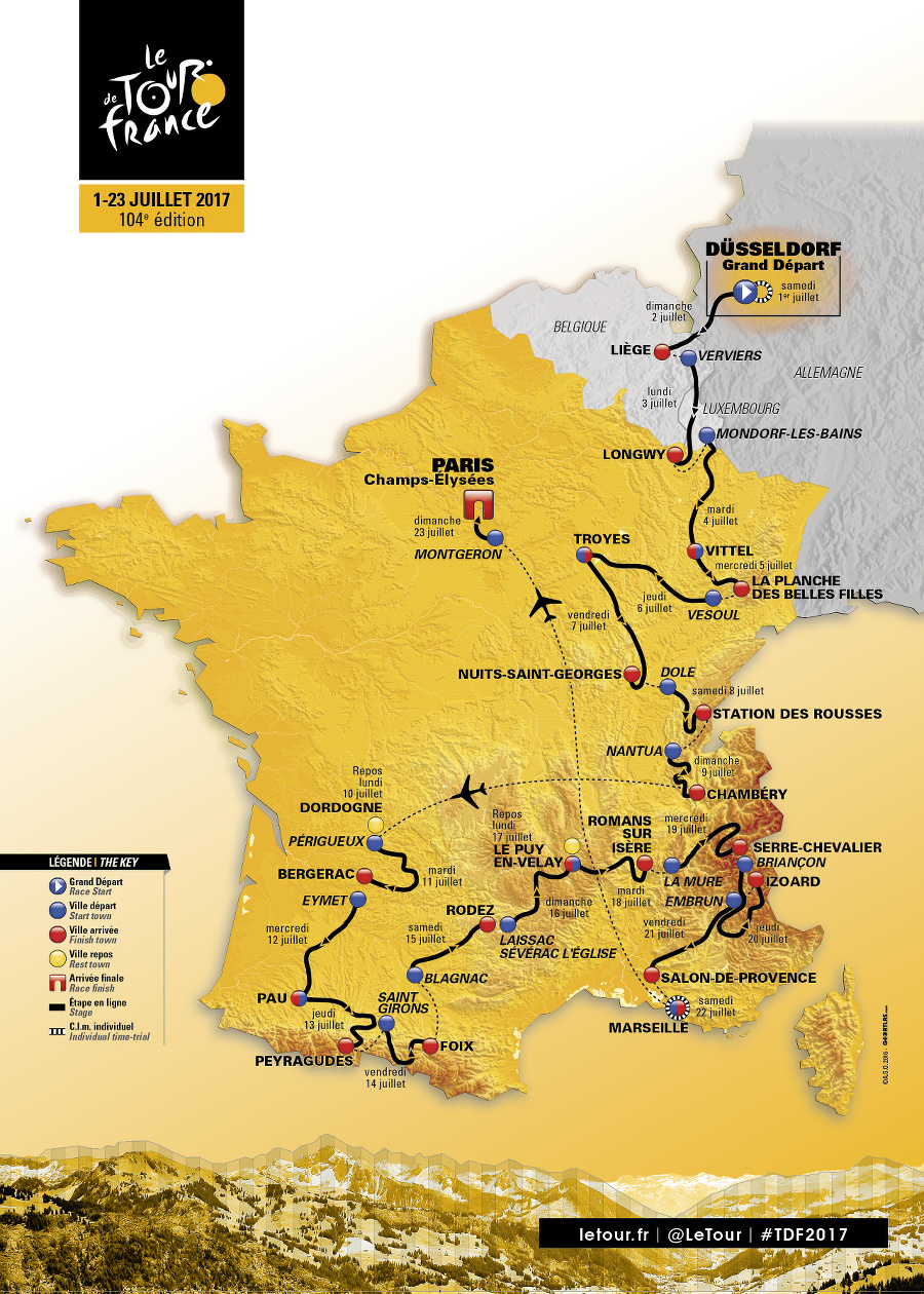 Trasa Tour de France