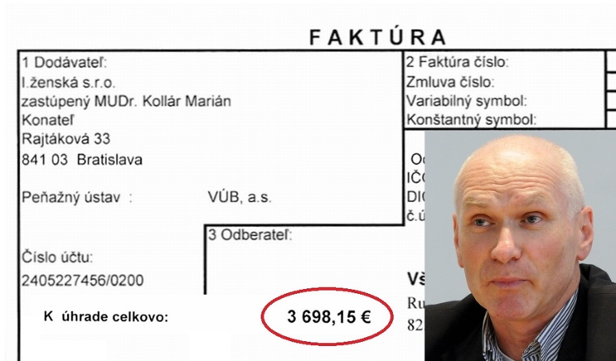 Faktúra predsedu Lekárskeho odborárskeho