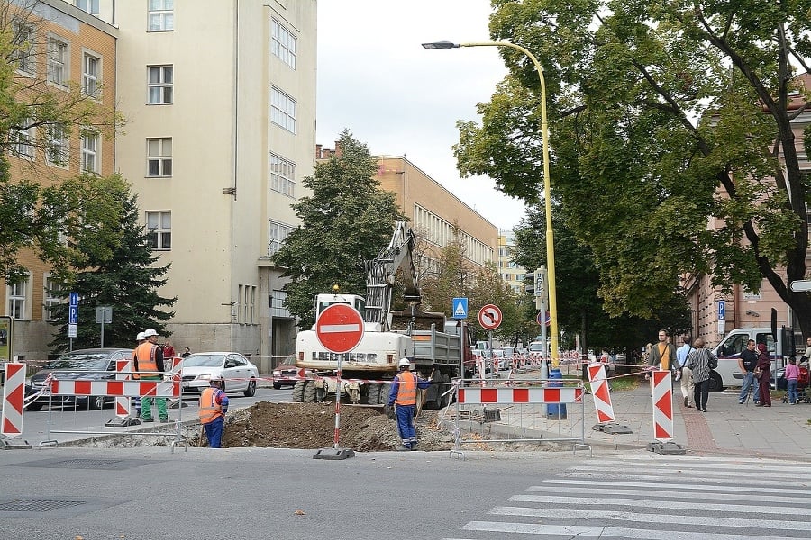 Poštovú ulicu kompletne rekonštruujú,