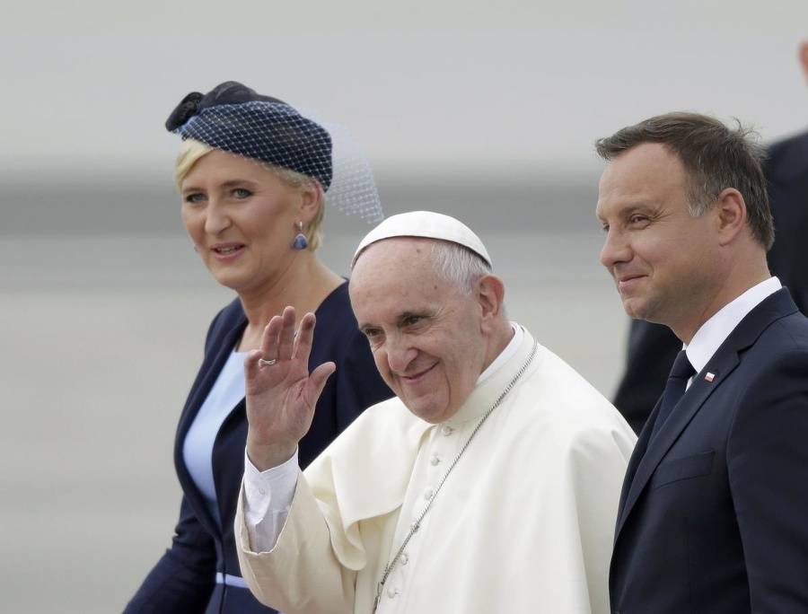 Pápeža Františka privítal poľský