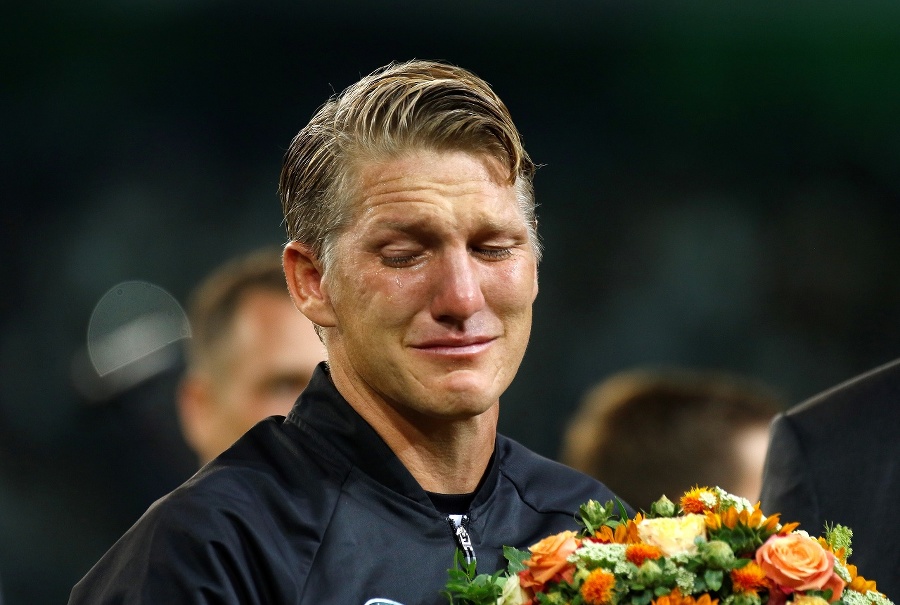 Dojatý Bastian Schweinsteiger.