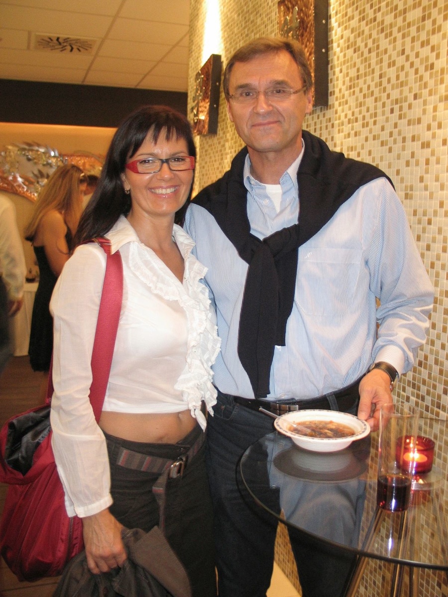 S manželom Stanom Pavlíkom: Iskra