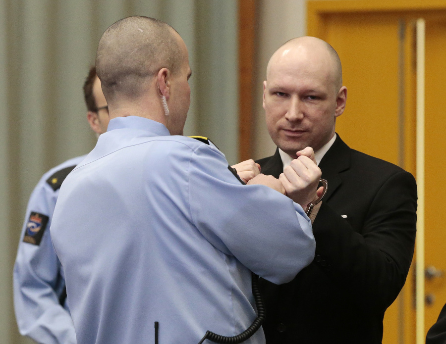 Masový vrah Breivik po