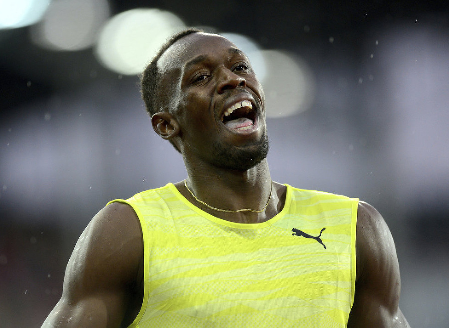 Usain Bolt bežal v