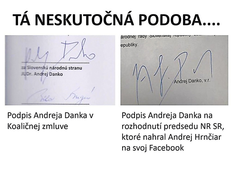 Predseda parlamentu Danko podpísal