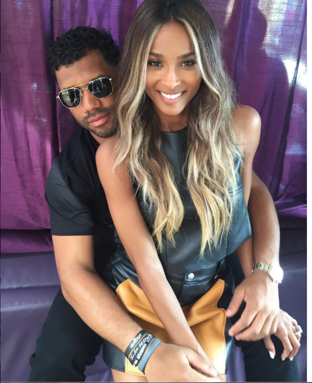 Russell Wilson a Ciara