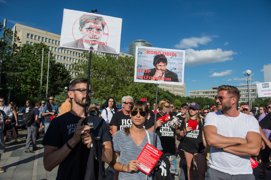 Protestné zhromaždenie občanov na