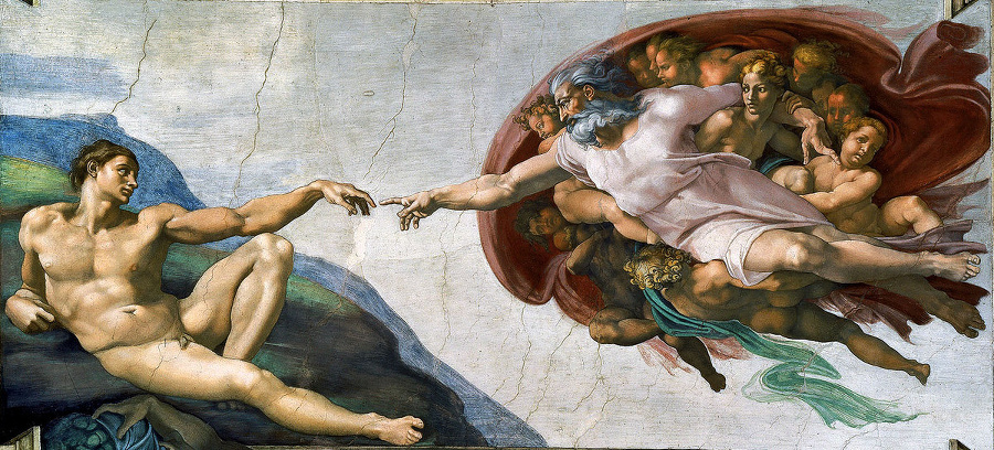 Stvorenie Adama - Michelangelo,