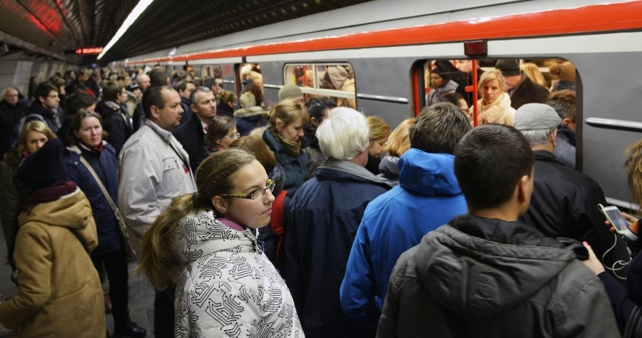 Pražské metro zažíva zvýšený