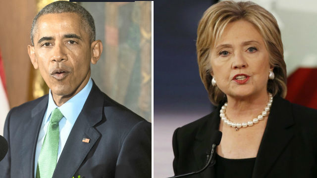 Obama a Clinton mali