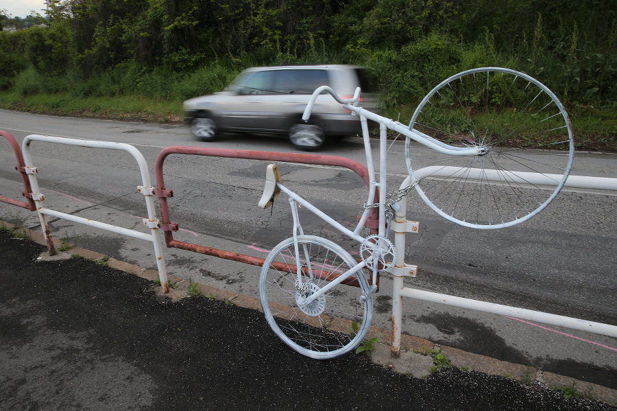 Pietny bicykel na pamiatku