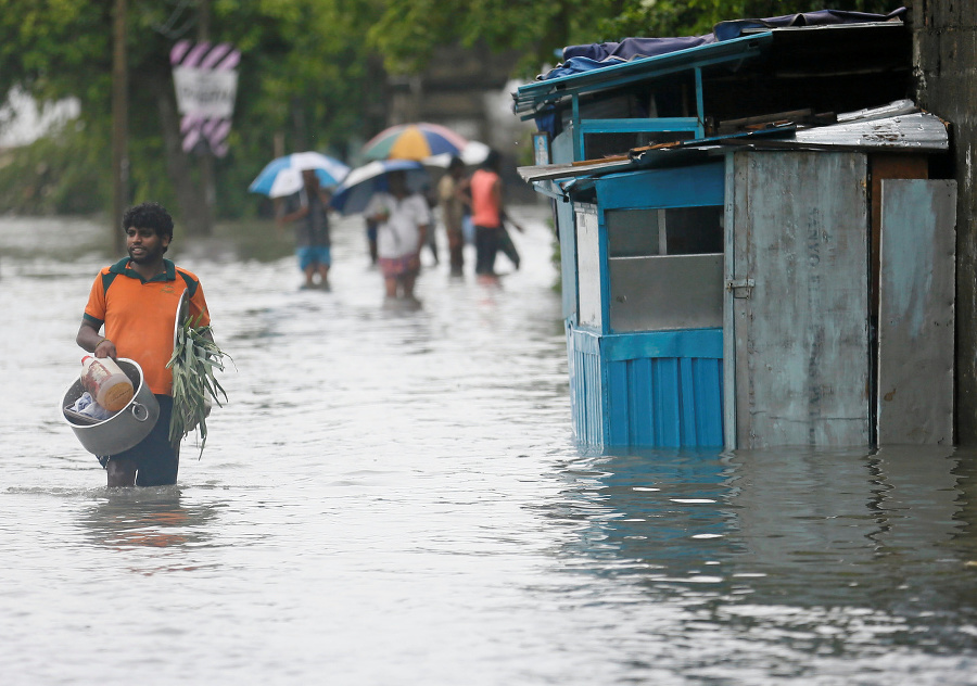 Srí Lanku postihli povodne.