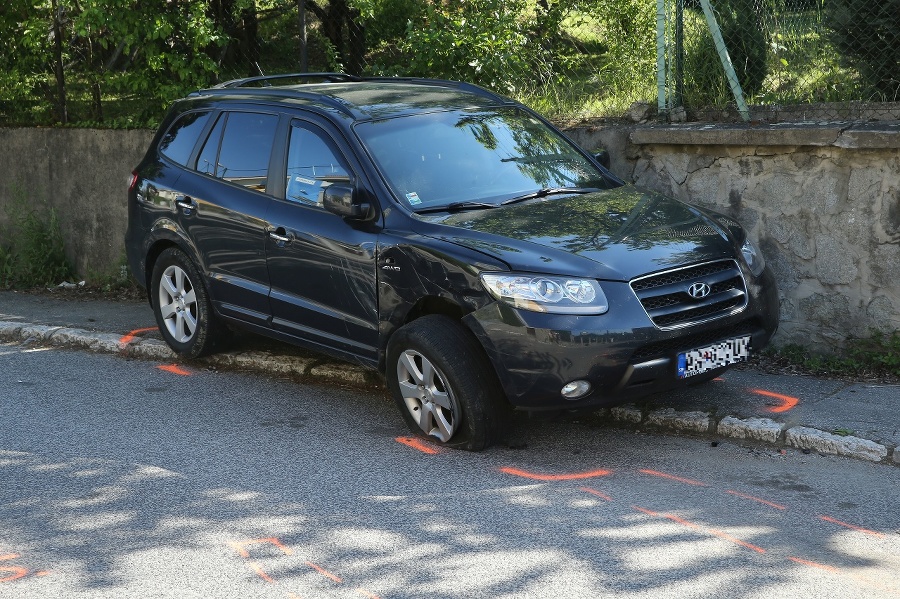 Nabúrané auto dostalo poriadnu