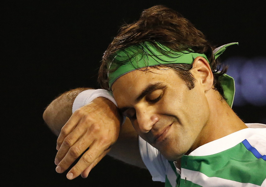 Roger Federer sa v